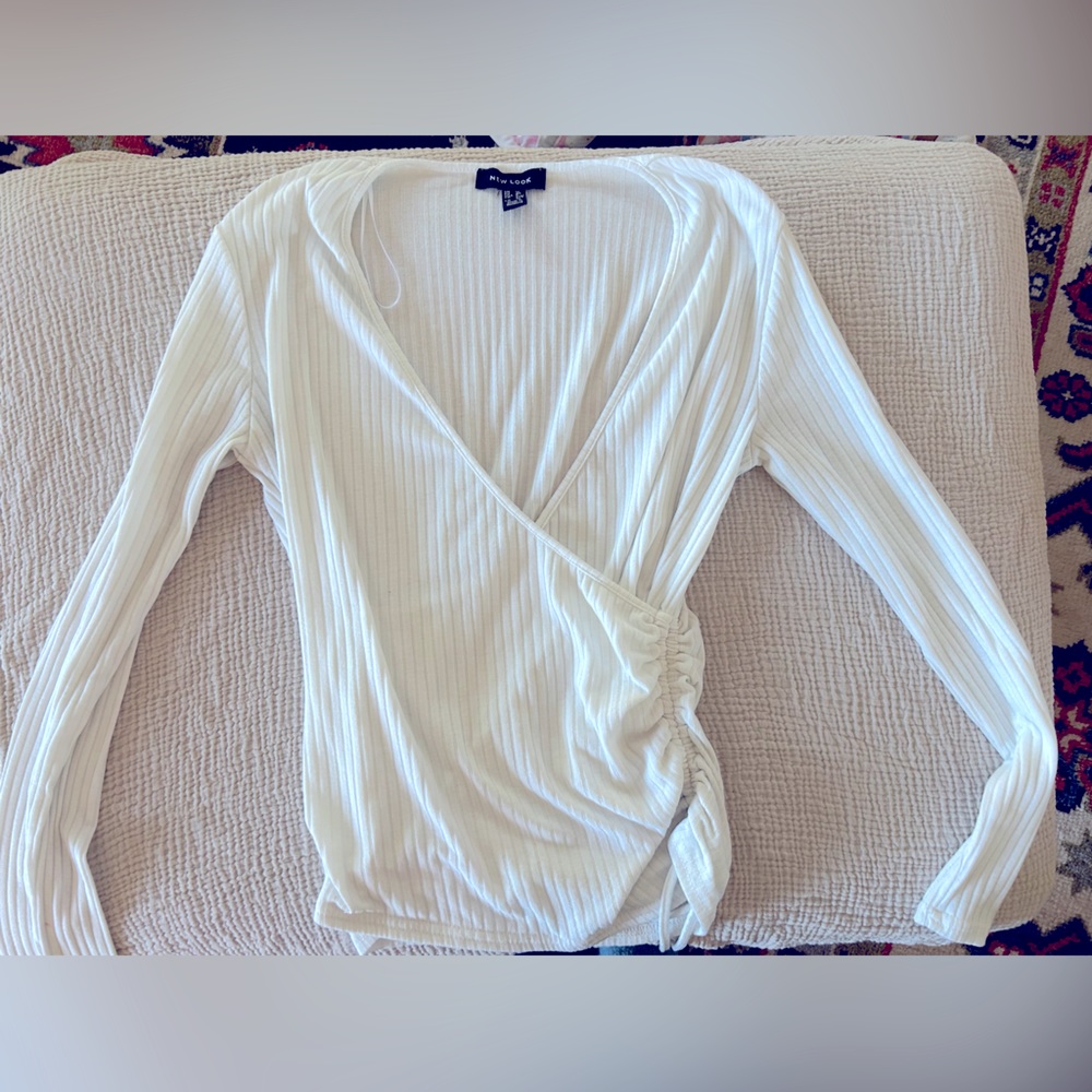 New Look Ruched Wrap top